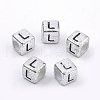 Plated Acrylic Beads X1-PB43C9308-L-1