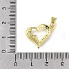 Brass Micro Pave Cubic Zirconia Pendants KK-Z102-16G-3