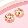 Brass Hoop Earrings EJEW-Z102-24G-2