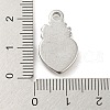 Non-Tarnish 304 Stainless Steel Pendants STAS-C082-07P-3