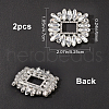 Gorgecraft 2Pcs Alloy Shoe Buckle Clips FIND-GF0002-82-2