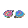 Ion Plating(IP) 304 Stainless Steel Pendants STAS-I671-32MC-2