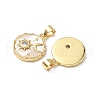 Brass Micro Pave Cubic Zirconia Pendants KK-Q068-62G-2