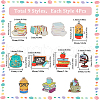 SUNNYCLUE 36Pcs 9 Styles Graduation Theme Acrylic Pendants OACR-SC0001-79-2