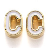Rack Plating Alloy Enamel Beads ENAM-S122-033C-NR-1