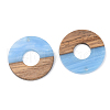 Resin & Walnut Wood Pendants RESI-S389-013A-3