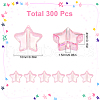 SUNNYCLUE 300Pcs Eco-Friendly Transparent Acrylic Beads OACR-SC0001-68A-2