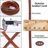 Gorgecraft Flat Cowhide Leather Jewelry Cord LC-GF0001-10A-03-2