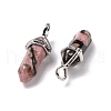 Natural Rhodonite Pendants G-K329-50P-3