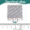 Curtain Acrylic Beaded Fringe Trim OCOR-WH0070-137A-2