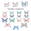 SUNNYCLUE 180Pcs 18 Style Polyester Fabric Wings Crafts Decoration DIY-SC0019-38-2