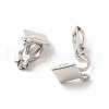 Alloy Clip-on Earring Findings PALLOY-M208-04P-1