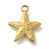 Ocean Theme 304 Stainless Steel Pendants STAS-Z092-06G-03-1