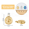 DICOSMETIC 18Pcs 3 Colors Ion Plating(IP) 304 Stainless Steel Pendants Sets STAS-DC0014-12-2