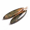 Natural Picasso Jasper Pendants G-G827-01D-2