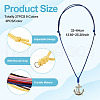 27Pcs 9 Colors Korean Waxed Polyester Cord Necklace Making NJEW-TA00166-13