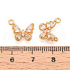 Brass Micro Pave Cubic Zirconia Charms KK-N262-112B-G-3