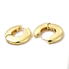 Rack Plating Brass Donut Hoop Earrings for Women EJEW-G342-11G-2