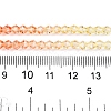 Gradient Color Baking Painted Glass Bead Strands X1-DGLA-A039-T2mm-A013-5