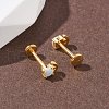 304 Stainless Steel Opal Stud Earrings EJEW-B143-01G-03-3