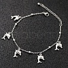 Bohemia Style Ocean Theme 304 Stainless Steel Anklets WG73A42-10-1