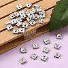 Brass Rhinestone Spacer Beads RSB072-07S-2