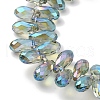 Electroplate Glass Beads Strands EGLA-B006-01A-HR02-3
