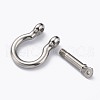 Tarnish Resistant 304 Stainless Steel D-Ring Anchor Shackle Clasps STAS-Z017-15P-5