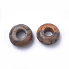 Natural Polychrome Jasper/Picasso Stone/Picasso Jasper European Large Hole Beads G-Q442-11-2