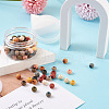100Pcs 10 Colors Painted Natural Wood Beads WOOD-TA0001-59-7