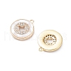 Rack Plating Brass Shell Pendants KK-A183-48G-2