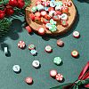 50Pcs 10 Styles Christmas Theme Handmade Polymer Clay Beads CLAY-YW0002-02-4