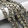 Natural Dalmatian Jasper Beads Strands G-B138-B02-01-1
