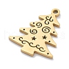 Christmas Theme 304 Stainless Steel Pendants STAS-R003-04G-03-2