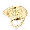 Brass Adjustable Open Cuff Rings for Women RJEW-N051-01B-G-1