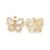 Brass Micro Pave Cubic Zirconia Pendants KK-E068-VC403-1