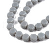 Opaque Solid Color Glass Beads Strands GLAA-N052-05B-A22-3