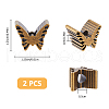 Outdoor EDC Tool Brass Parachute Rope European Beads FIND-WH0427-41C-2