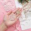 Olycraft Frosted Natural Rose Quartz Round Beads Strands G-OC0003-57B-3