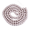 Baking Painted Pearlized Glass Pearl Round Bead Strands HY-Q330-8mm-81-2