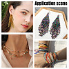GOMAKERER 2250Pcs 15 Colors Glass Bugle Beads SEED-GO0001-06-7