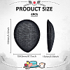 4Pcs Linen Teardrop Fascinator Hat Base for Millinery AJEW-FG0004-54B-2