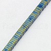 Electroplate Non-magnetic Synthetic Hematite Heishi Beads Strands G-J171B-2x2mm-04-3