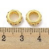 Rack Plating Brass Micro Pave Colorful Cubic Zirconia European Beads KK-L215-016B-G-2