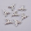 Tibetan Style Alloy Hummingbird Charms Pendants TIBEP-1096-AS-LF-2