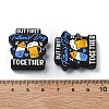 Father's Day Silicone Beads SIL-V006-02F-3