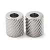 202 Stainless Steel Beads STAS-A081-05P-2