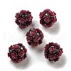 Acrylic Handmade Polymer Clay Rhinestone Beads FIND-Z036-01A-1
