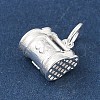 925 Sterling Silver Hollow Bag Shape Charms with Jump Rings STER-R013-13S-2