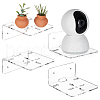 Acrylic Wall-Mounted Adhesive Camera Display Shelf with Iron Screw ODIS-WH0002-86B-1